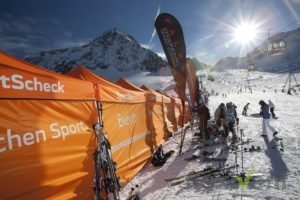 Werbezelt - Wintersport Faltzelt LPTent Werbung