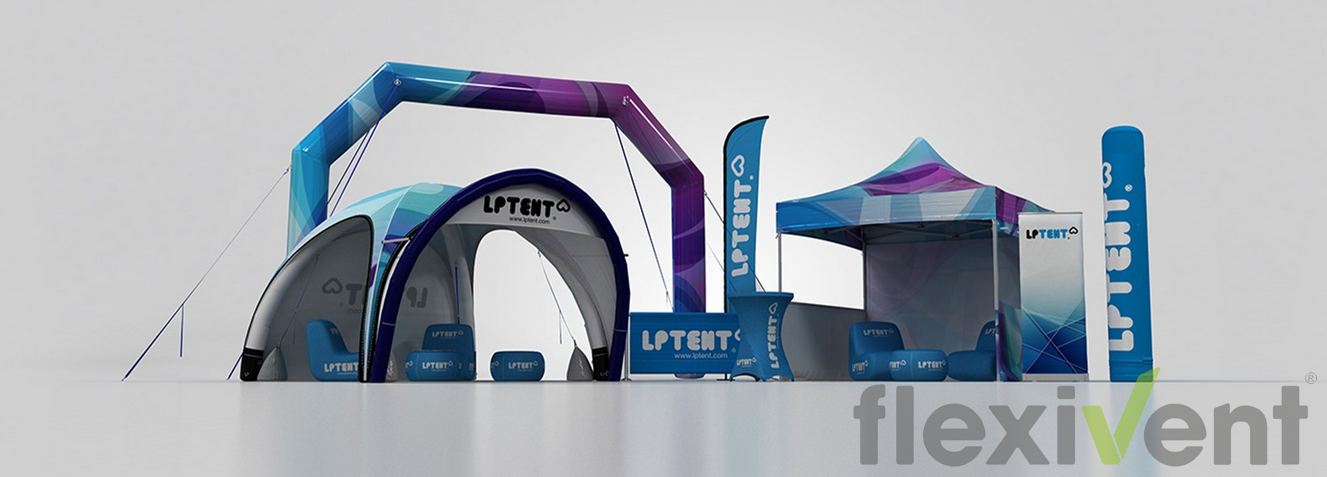 Werbematerial LPTent Promotion Werbung Faltzelt aufblasbares Zelt